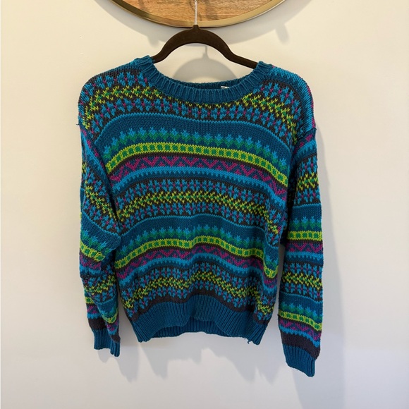 Vintage Jantzen Multicolor Striped Women's Sweater - Picture 1 of 4